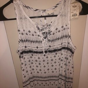 black and white blouse